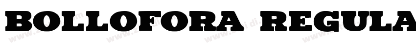 Bollofora Regular字体转换